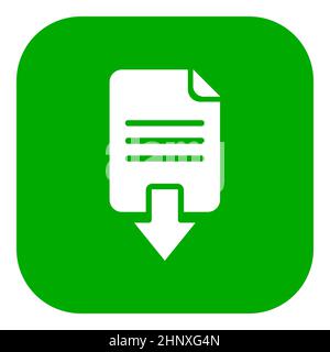 Dokumentdownload und App-Symbol Stockfoto