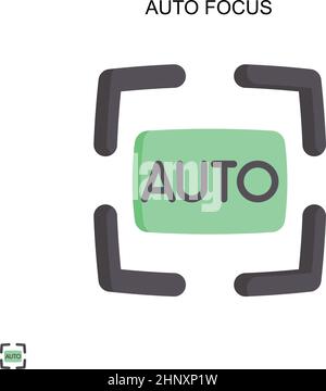 Einfaches Vektorsymbol für Autofokus. Illustration Symbol Design-Vorlage für Web mobile UI-Element. Stock Vektor
