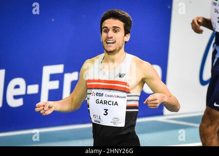 Calais, Frankreich. 17th. Februar 2022. Mariano GARCIA aus Spanien während der Leichtathletik-Hallenwelttour, Treffen mit Hauts-de France Pas de Calais am 17. Februar 2022 in der Arena Stade Couvert in Lievin, Frankreich - Foto: Matthieu Mirville/DPPI/LiveMedia Kredit: Unabhängige Fotoagentur/Alamy Live News Stockfoto