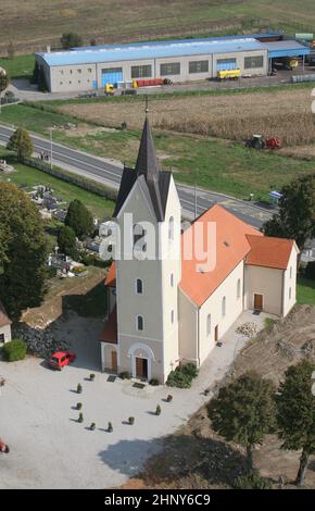 Kirche des Heiligen Martin in Breznicki Hum, Kroatien Stockfoto