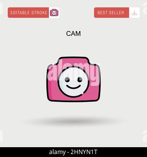 CAM Simple Vector-Symbol. Stock Vektor