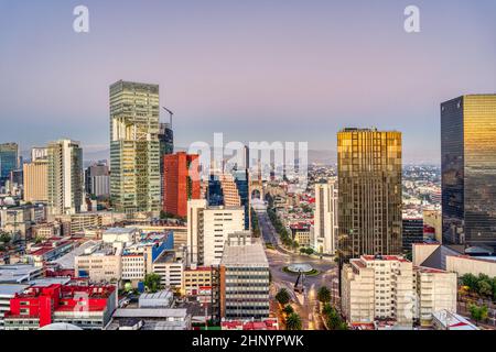Mexiko-Stadt, Panoramablick Stockfoto