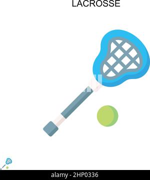 Lacrosse Simple Vector Icon. Illustration Symbol Design-Vorlage für Web mobile UI-Element. Stock Vektor