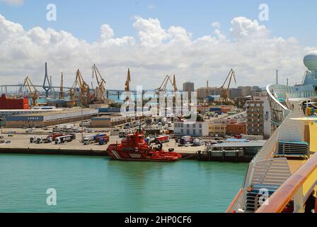 Cafiz, Spanien, Hafen Stockfoto