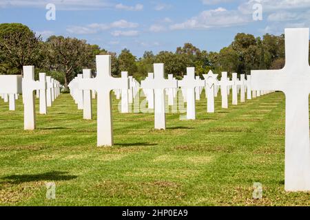 Karthago, Nordafrika. 21. April 2019. Amerikanischer Kriegsfriedhof und Gedenkstätte. Tunis, Tunesien, Stockfoto