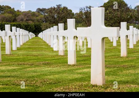 Karthago, Nordafrika. 21. April 2019. Amerikanischer Kriegsfriedhof und Gedenkstätte. Tunis, Tunesien, Stockfoto