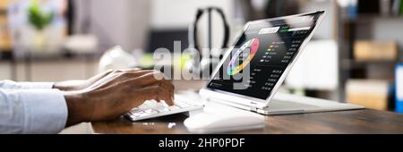 Computer-App Für Geld-, Budget- Und Spesenverfolgung Stockfoto