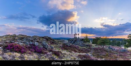 Nationales Naturdenkmal Krizky, Westböhmen, Tschechische Republik Stockfoto