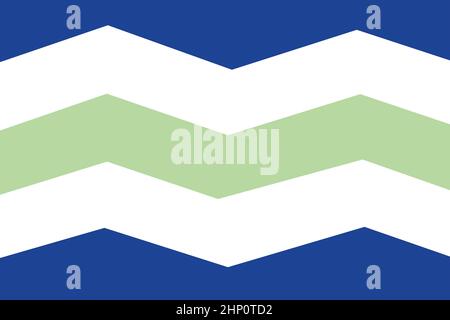 Die traditionelle Flagge von Burlington City im Bundesstaat Vermont USA Stockfoto