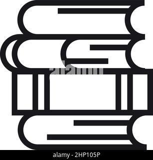 Stapelsymbol. Bibliothekslogo. Symbol wird gelesen Stock Vektor