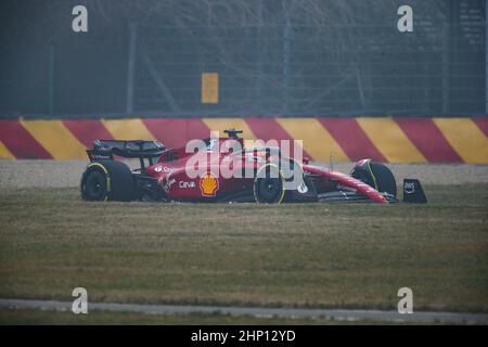 #16 Charles Leclerc, Scuderia Ferrari während der Shakedown mit dem neuen Ferrari F1-75 für die Saison 2022 F1, 18. Februar 2022 Stockfoto