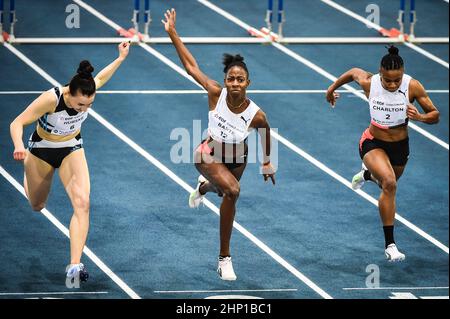 Lievin, Frankreich. 17th. Februar 2022. Laeticia BAPTE aus Frankreich während der Leichtathletik-Hallenwelttour, Treffen mit Hauts-de France Pas de Calais am 17. Februar 2022 in der Arena Stade Couvert in Lievin, Frankreich - Foto: Matthieu Mirville/DPPI/LiveMedia Kredit: Unabhängige Fotoagentur/Alamy Live News Stockfoto