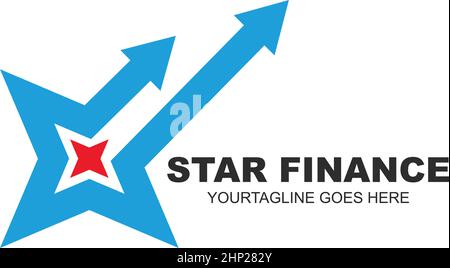 Design-Vorlage für Star Finance Business Icon Vektorgrafik Stock Vektor