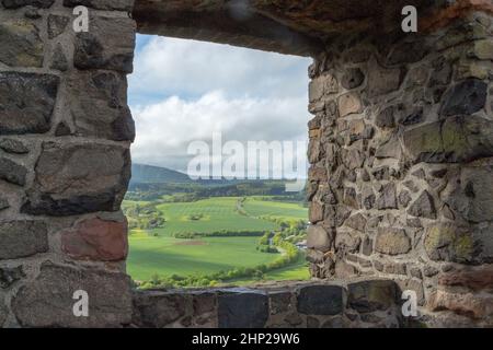 Blick vom Schloss Gleiberg Stockfoto