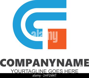 C Letter Template Vektor-Symboldesign Stock Vektor