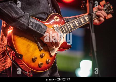 Gitarrist beim National Folk Festival 2021 in Salisbury Maryland Stockfoto