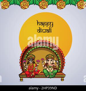 hindu-Festival Diwali Stock Vektor