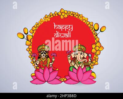 hindu-Festival Diwali Stock Vektor