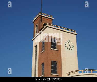 Casa del Fascio, ehemaliges faschistisches Zweigwerk in Chivasso, Italien Stockfoto