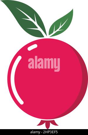 Motiv mit Grafik für Granatapfel-Symbole Stock Vektor