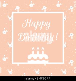Alles Gute zum Geburtstag Grußkarte Stock Vektor