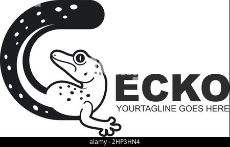 G BUCHSTABE Gecko Vektor Symbol Illustration Design Stock Vektor