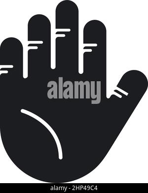 Design mit Vektorgrafik für Handsymbole Stock Vektor