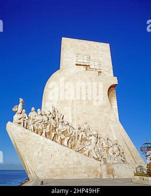 Portugal. Lissabon. Belem. Denkmal der Entdeckungen. Stockfoto