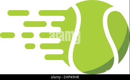 Design-Vorlage für schnelle Tennisball-Symbole mit Vektorgrafik Stock Vektor