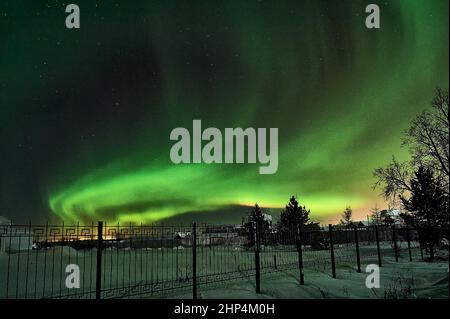 aurora in den russischen Norden. Hochwertige Fotos Stockfoto
