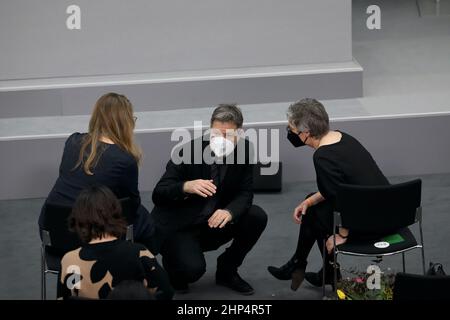 Berlin, 13. Februar 2022. Dr. Robert Habeck, Bundesminister für Wirtschaft und Klimaschutz. Stockfoto