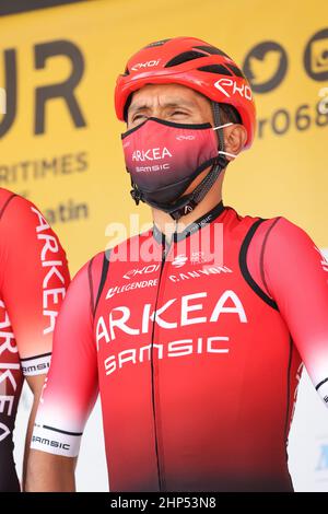 Nairo Quintana ARKEA-Samsic während der Tour des Alpes-Maritimes et du Var 2022, Etappe 1, Saint Raphael - La Seyne-sur-Mer (176 km) am 18. Februar 2022 in La Seyne-sur-Mer, Frankreich - Foto Laurent Sanson / LS Medianord / DPPI Stockfoto