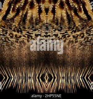 Mixed Animals Skin Design Ready for Textile Prints. Stockfoto