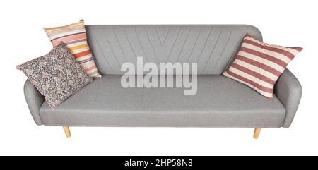 Sofa Pfad isoliert auf weiß Stockfoto