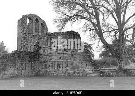 Croxden Zisterzienserkloster aus dem 12.. Jahrhundert in Staffordshire, England Stockfoto