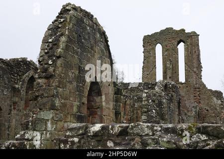 Croxden Zisterzienserkloster aus dem 12.. Jahrhundert in Staffordshire, England Stockfoto