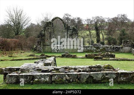 Croxden Zisterzienserkloster aus dem 12.. Jahrhundert in Staffordshire, England Stockfoto