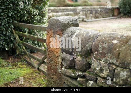 Croxden Zisterzienserkloster aus dem 12.. Jahrhundert in Staffordshire, England Stockfoto