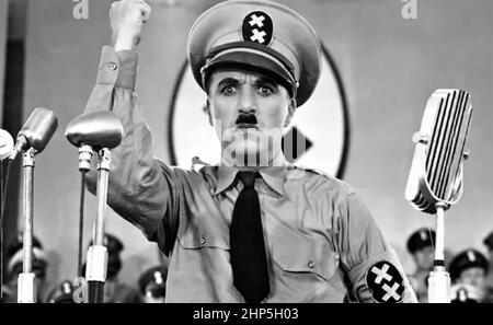 DER große Diktator 1940 United Artists-Film mit Charlie Chaplin Stockfoto