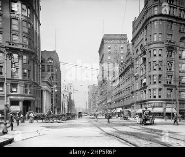 Euclid Avenue, Cleveland, Ohio, USA, Detroit Publishing Company, 1905 Stockfoto