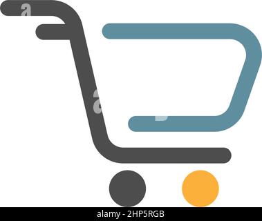 Design-Vorlage für das Warenkorbsymbol Stock Vektor