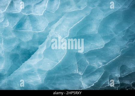 Eishöhle; Castner Glacier., Alaska; Eisformationen Stockfoto