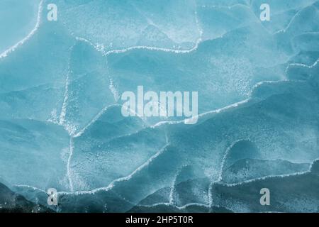 Eishöhle; Castner Glacier., Alaska; Eisformationen Stockfoto