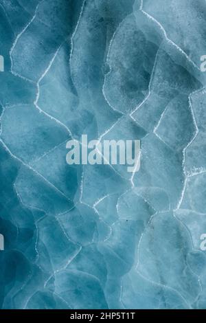 Eishöhle; Castner Glacier., Alaska; Eisformationen Stockfoto