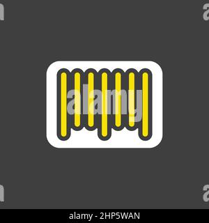 Barcode-Vektor-Symbol. E-Commerce-Zeichen Stock Vektor