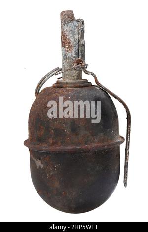 Der RGD-5 (Ruchnaya Granata Distantsionnaya, Englisch "Handgranate Remote"), ist ein nach dem Zweiten Weltkrieg Sowjetische anti-personen Splittergranate, Desig Stockfoto