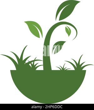 Abbildung des Pflanzenvektorsymbols Stock Vektor