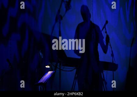 Roma, Italien. 18th. Februar 2022. Fabio Valdemarin während des Konzerts Il Cammino dell'Anima im Auditorium Parco della Musica, 16th. Februar 2022, Rom, Italien Credit: Independent Photo Agency/Alamy Live News Stockfoto