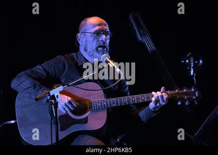 Roma, Italien. 18th. Februar 2022. Stefano Olivato während des Konzerts Il Cammino dell'Anima im Auditorium Parco della Musica, 16th. Februar 2022, Rom, Italien Credit: Independent Photo Agency/Alamy Live News Stockfoto