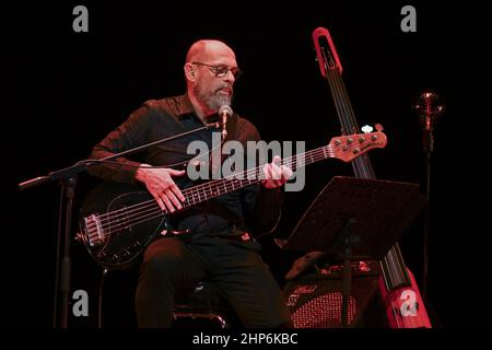 Roma, Italien. 18th. Februar 2022. Stefano Olivato während des Konzerts Il Cammino dell'Anima im Auditorium Parco della Musica, 16th. Februar 2022, Rom, Italien Credit: Independent Photo Agency/Alamy Live News Stockfoto